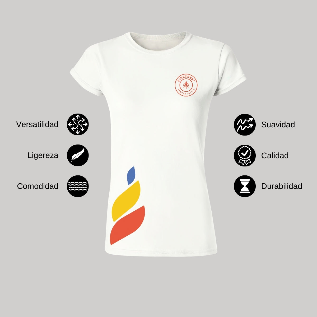 Playera Mujer Algodón Torneo de la Amistad D1E Pinecrest