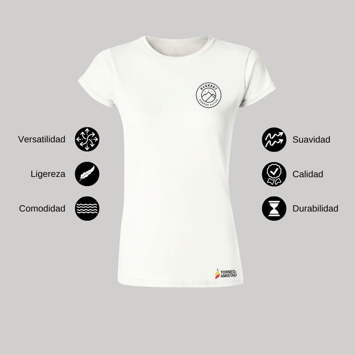 Playera Mujer Algodón Torneo de la Amistad D2E Everest