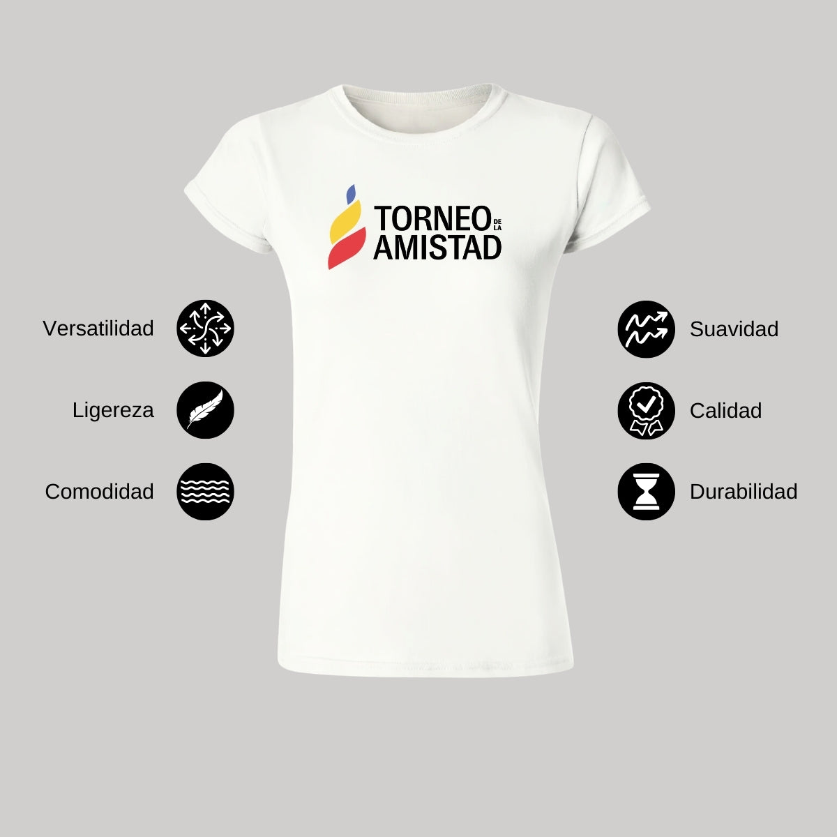 Playera Mujer Algodón Torneo de la Amistad D3