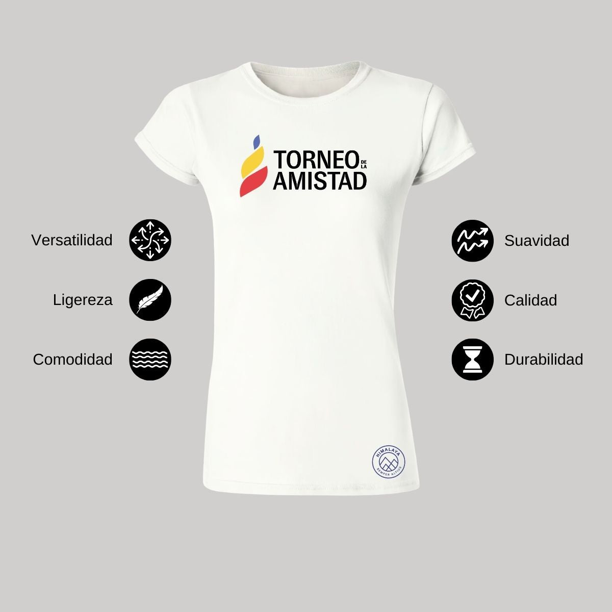 Playera Mujer Algodón Torneo de la Amistad D3T Himalaya