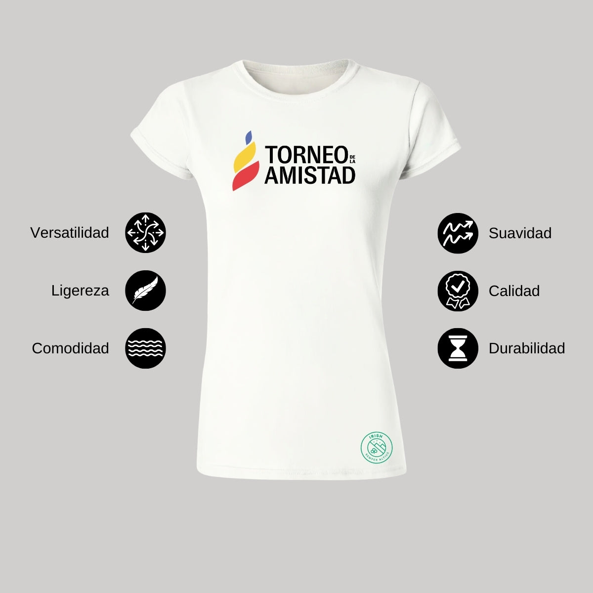 Playera Mujer Algodón Torneo de la Amistad D3T Irish