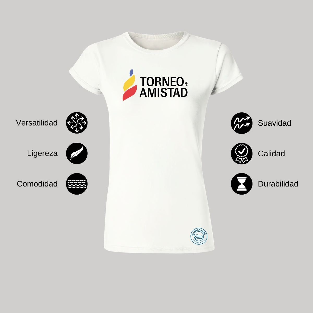 Playera Mujer Algodón Torneo de la Amistad D3T Kilimanjaro