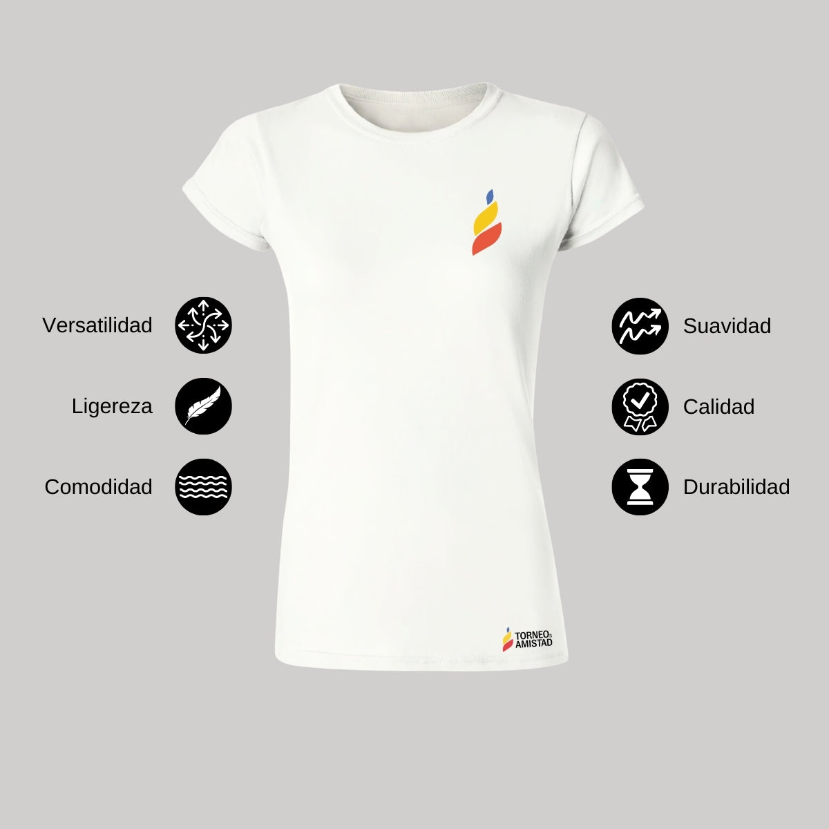 Playera Mujer Algodón Torneo de la Amistad D5