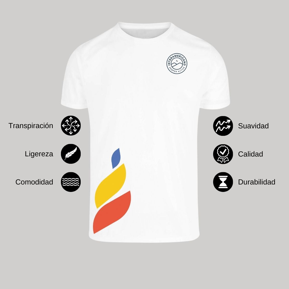 Playera Dry Fit Unisex Poliéster Torneo de la Amistad D1E Interamericano
