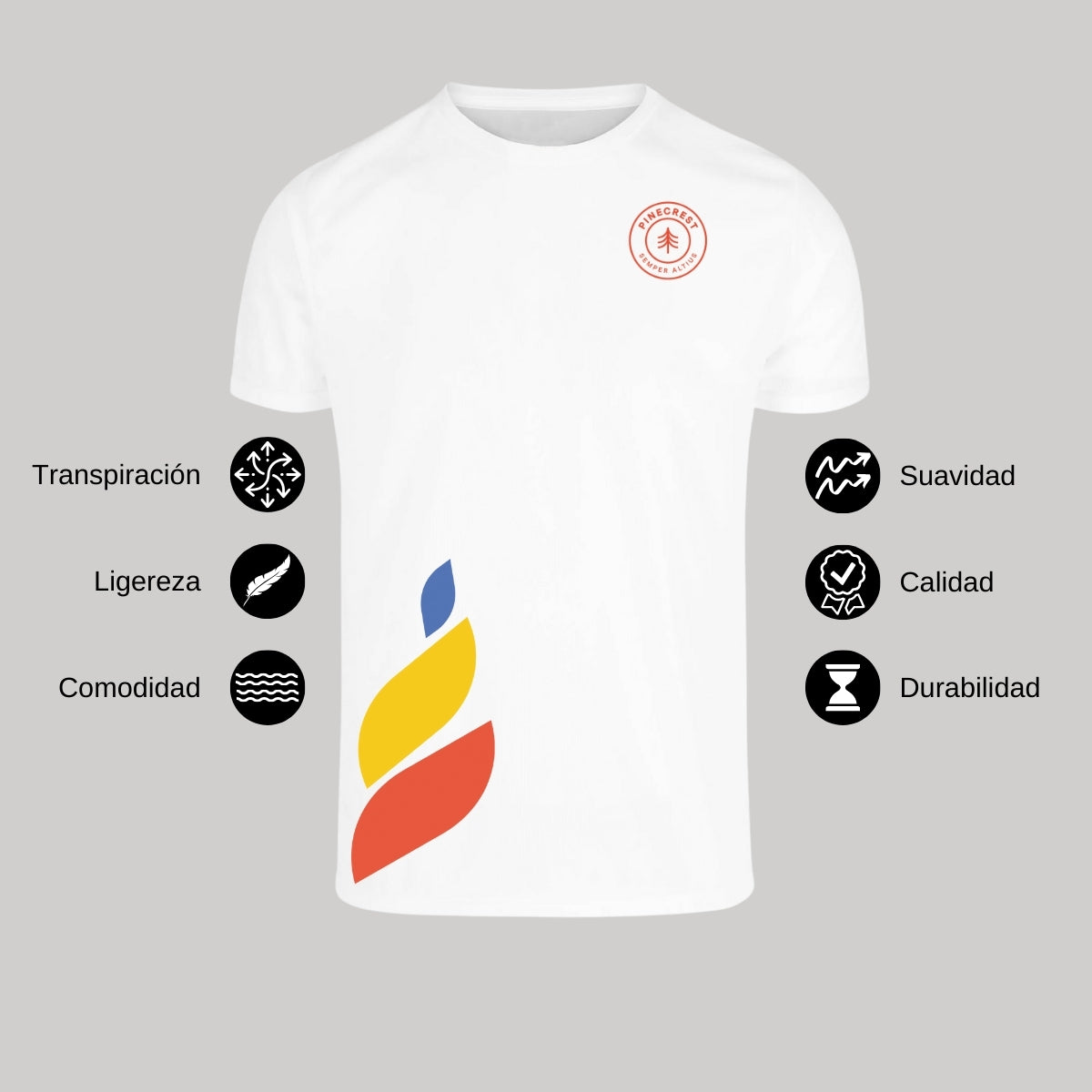 Playera Dry Fit Unisex Poliéster Torneo de la Amistad D1E Pinecrest