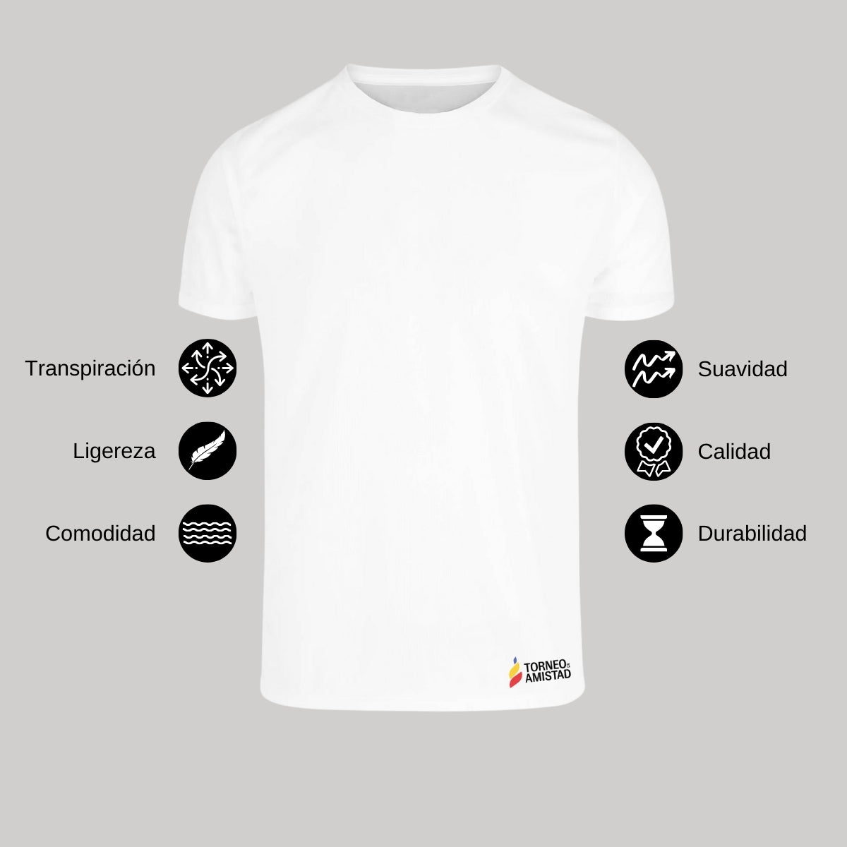 Playera Dry Fit Unisex Poliéster Torneo de la Amistad D2