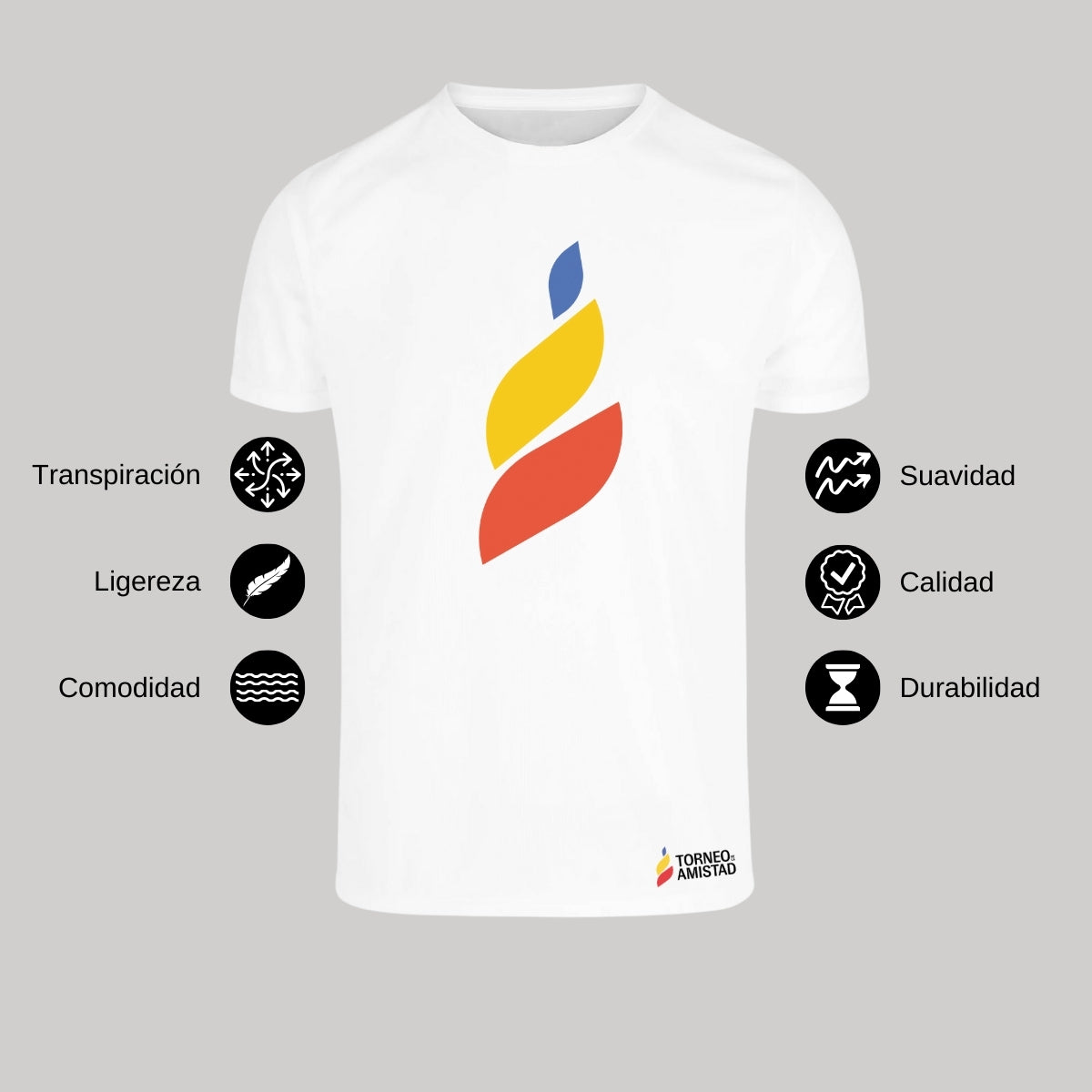 Playera Dry Fit Unisex Poliéster Torneo de la Amistad D4