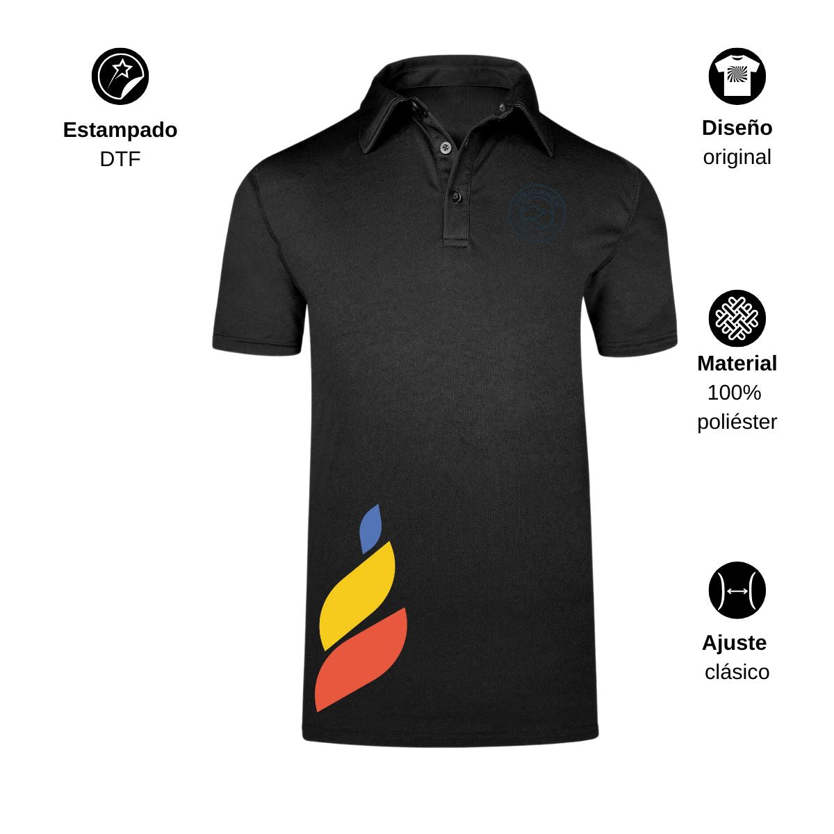 Playera Polo Dry Fit Unisex Poliéster Torneo de la Amistad D1E Highlands