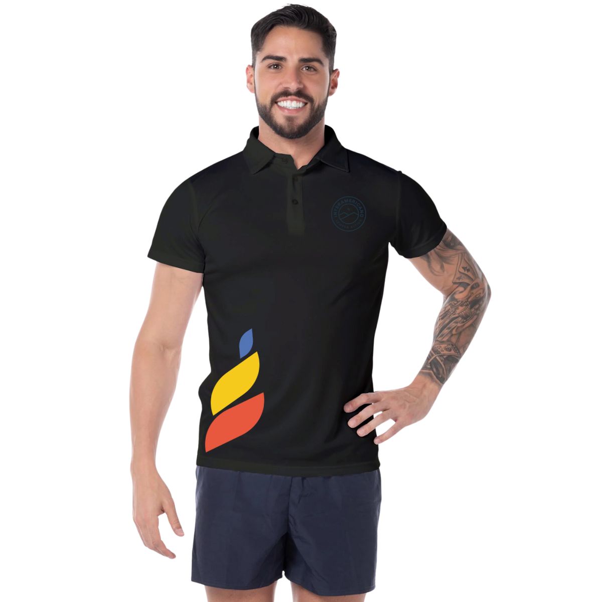 Playera Polo Dry Fit Unisex Poliéster Torneo de la Amistad D1E Interamericano