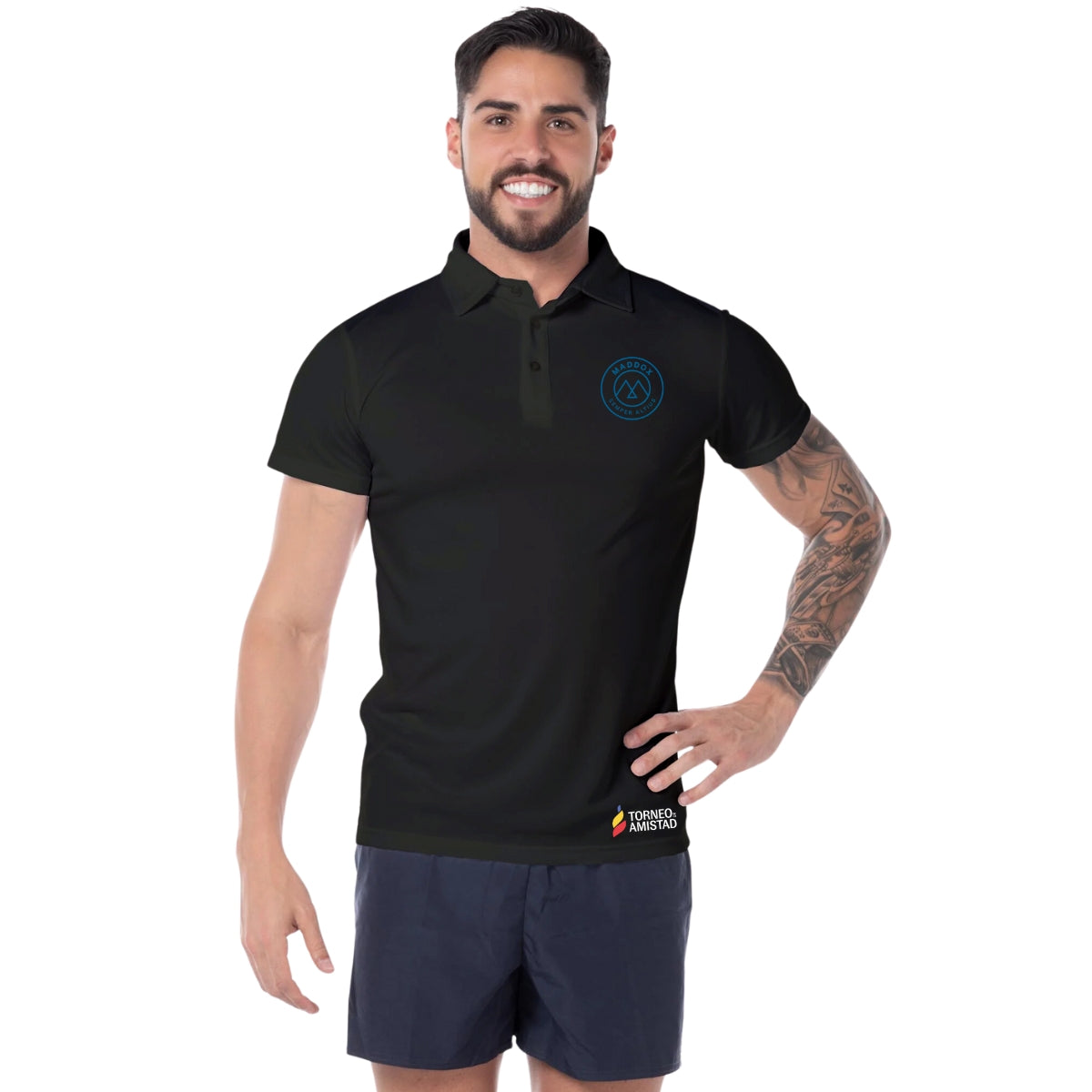 Playera Polo Dry Fit Unisex Poliéster Torneo de la Amistad D2E Maddox