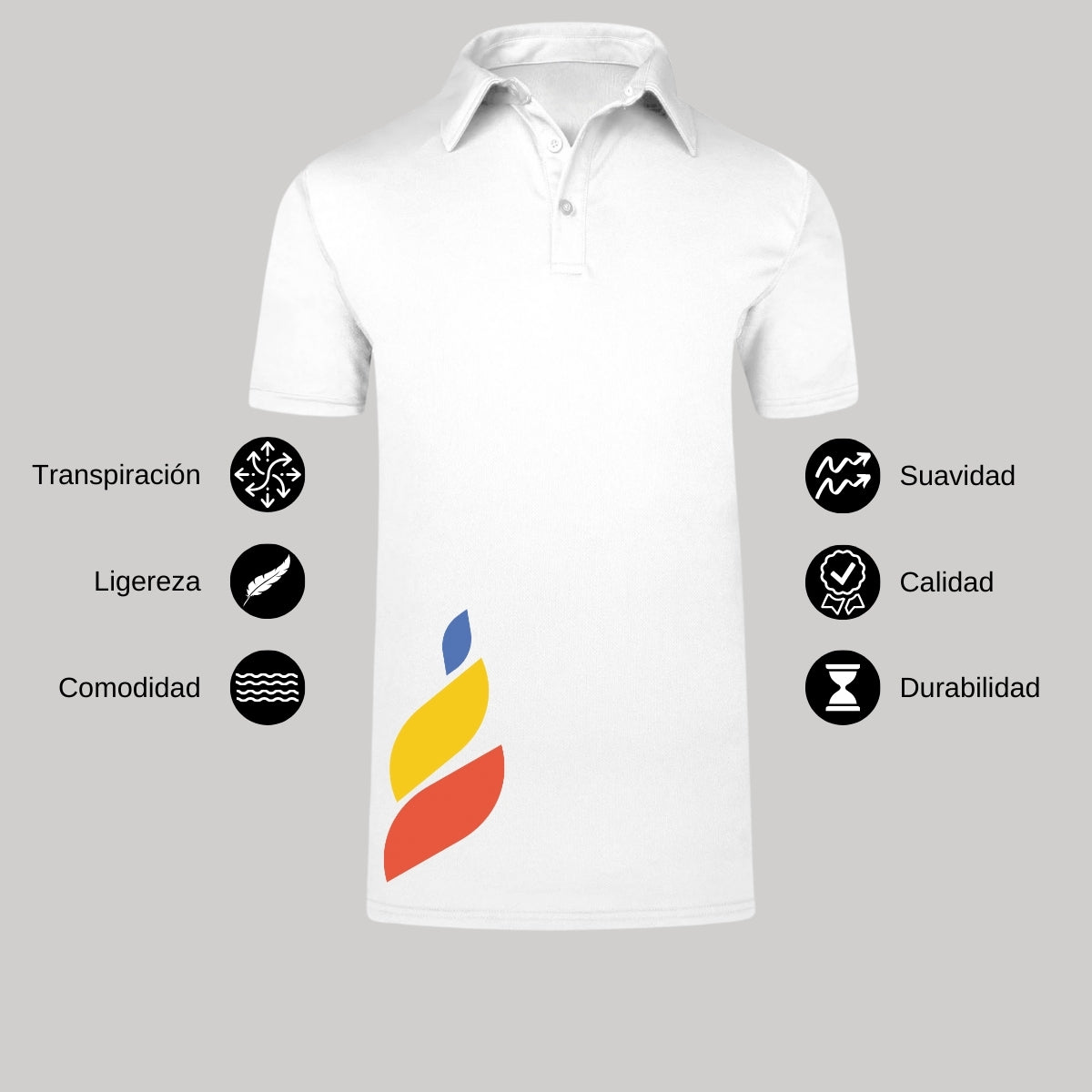Playera Polo Dry Fit Unisex Poliéster Torneo de la Amistad D1