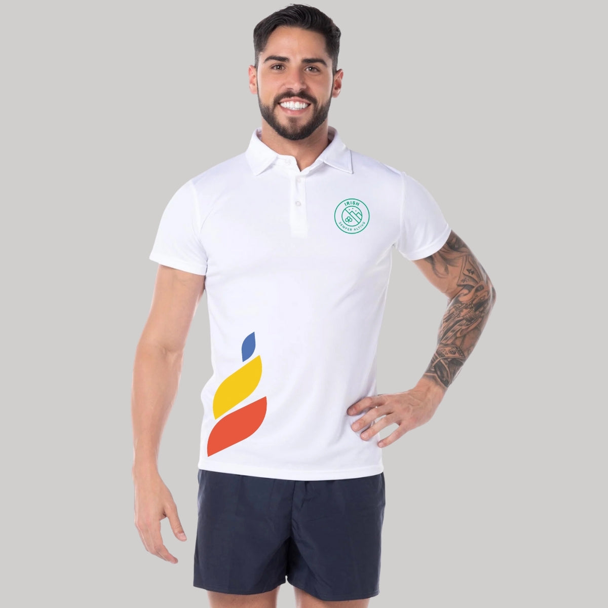 Playera Polo Dry Fit Unisex Poliéster Torneo de la Amistad D1E Irish