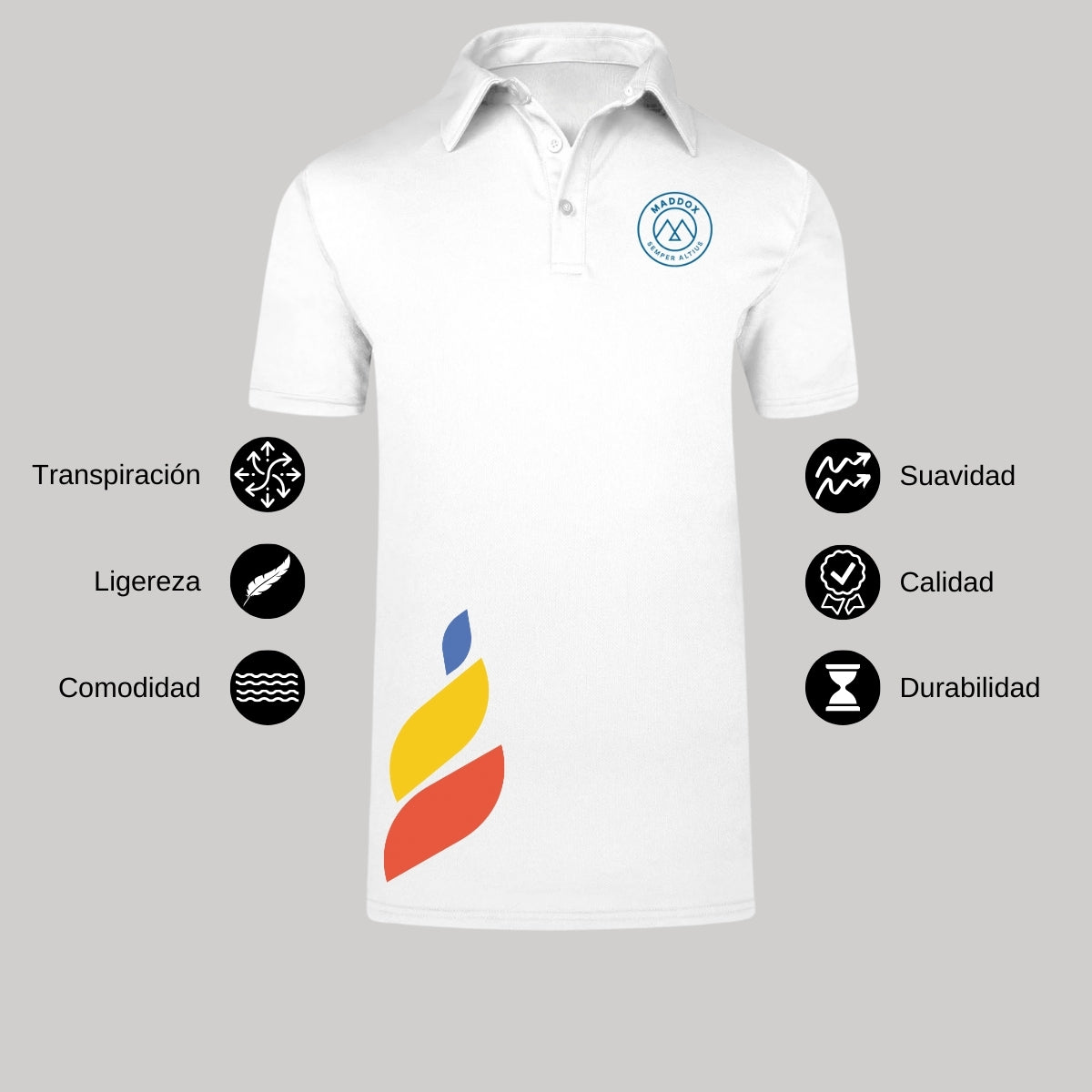 Playera Polo Dry Fit Unisex Poliéster Torneo de la Amistad D1E Maddox