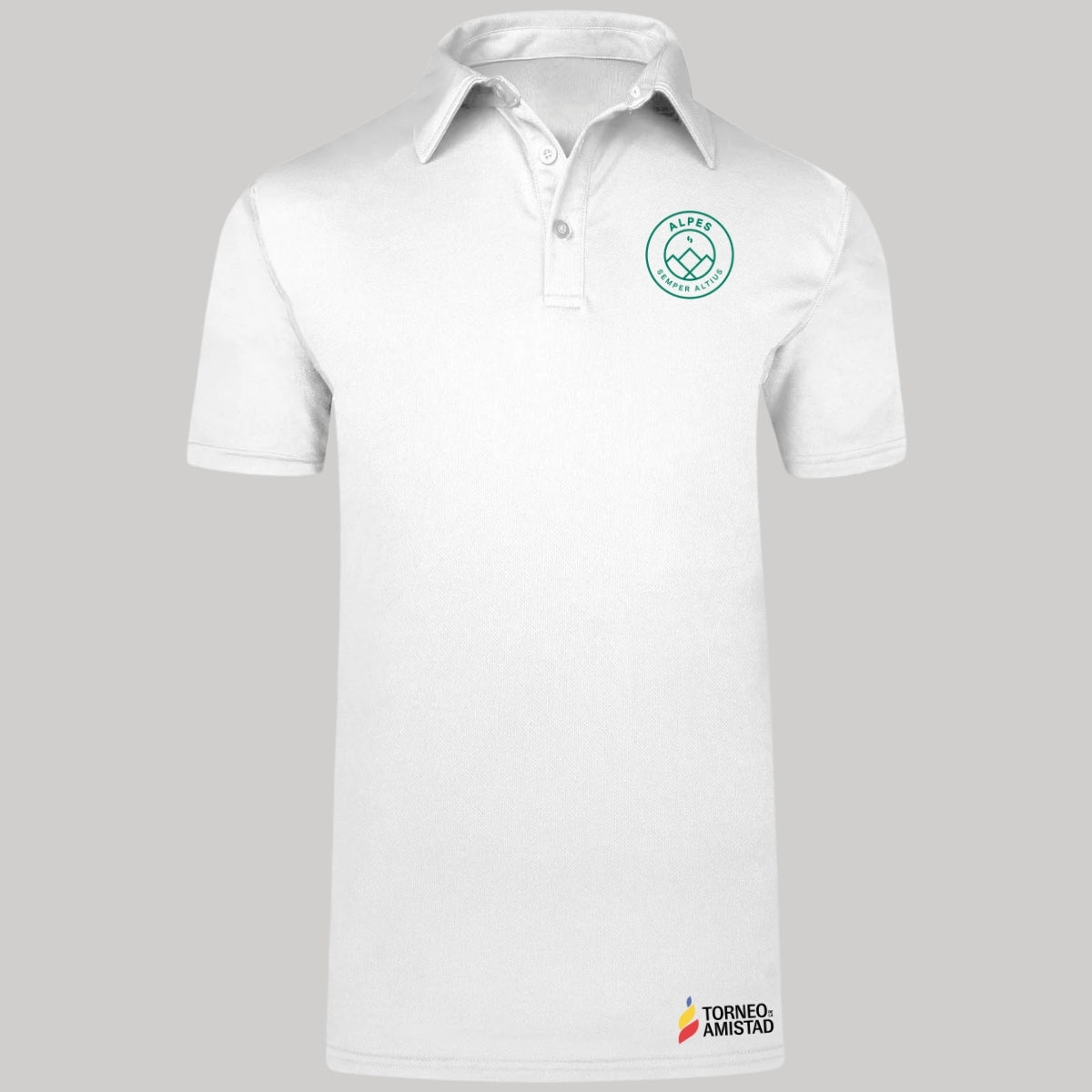 Playera Polo Dry Fit Unisex Poliéster Torneo de la Amistad D2E Alpes