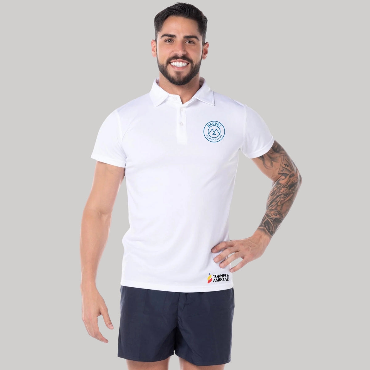 Playera Polo Dry Fit Unisex Poliéster Torneo de la Amistad D2E Maddox