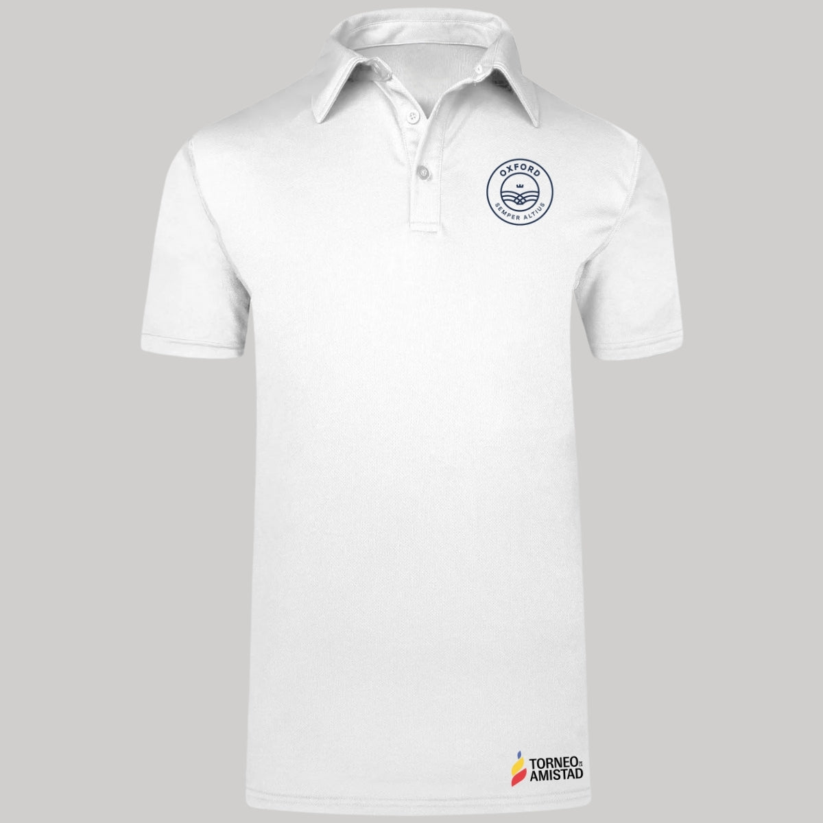 Playera Polo Dry Fit Unisex Poliéster Torneo de la Amistad D2E Oxford