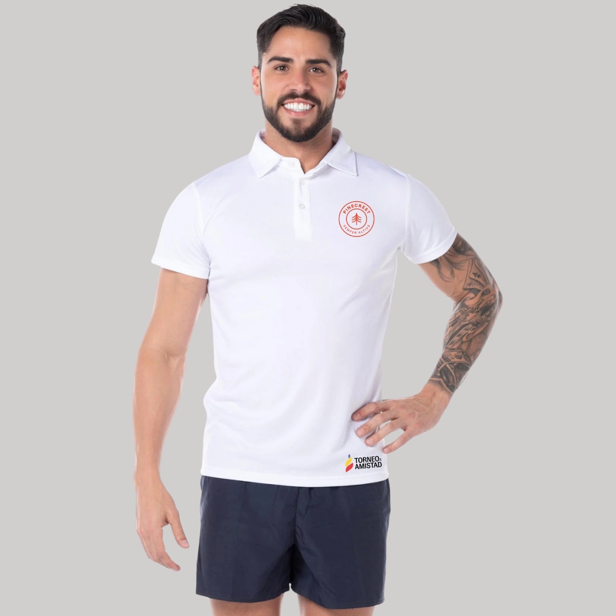 Playera Polo Dry Fit Unisex Poliéster Torneo de la Amistad D2E Pinecrest