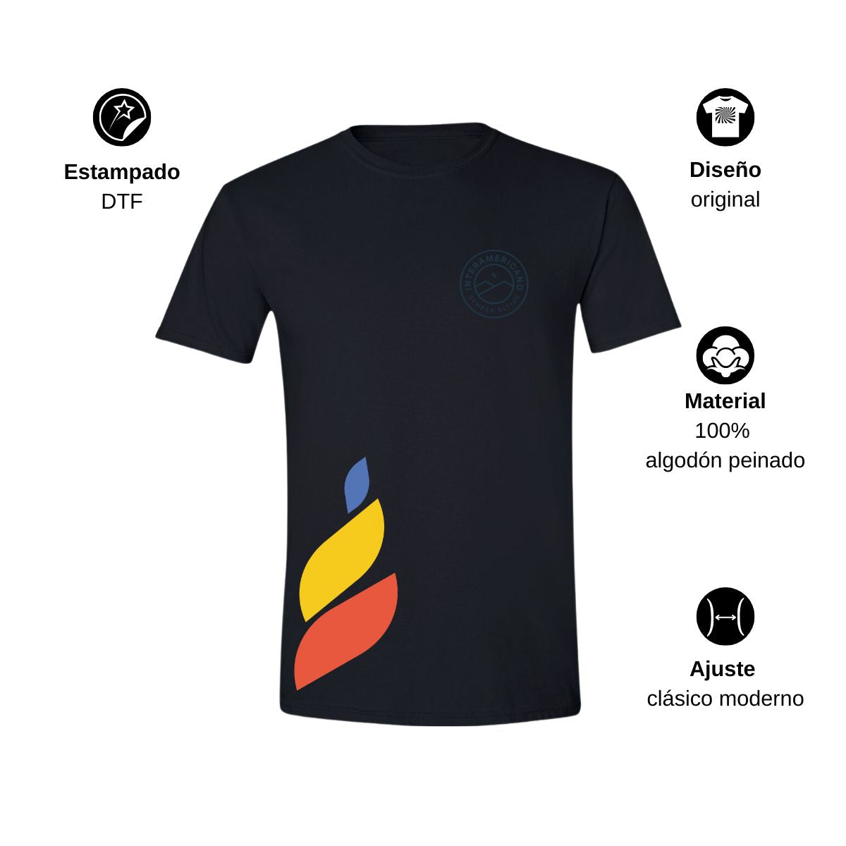 Playera Hombre Algodón Torneo de la Amistad D1E Interamericano