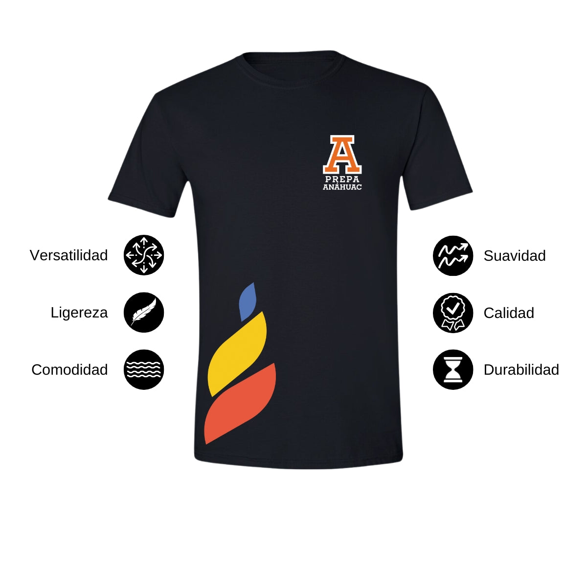 Playera Hombre Algodón Torneo de la Amistad D1E Prepa Anahuac