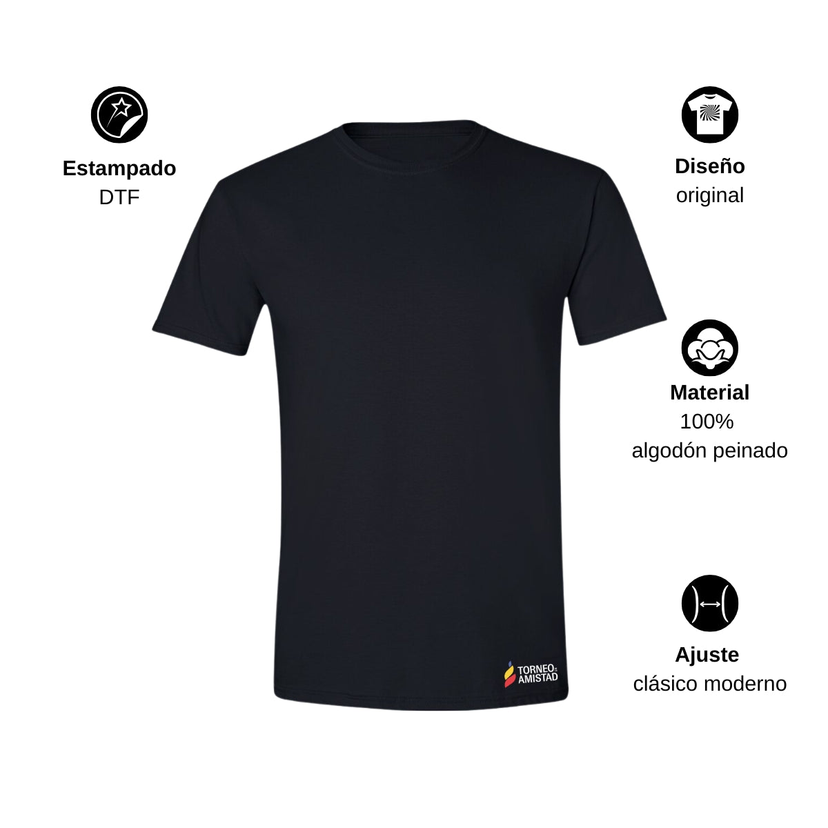 Playera Hombre Algodón Torneo de la Amistad D2