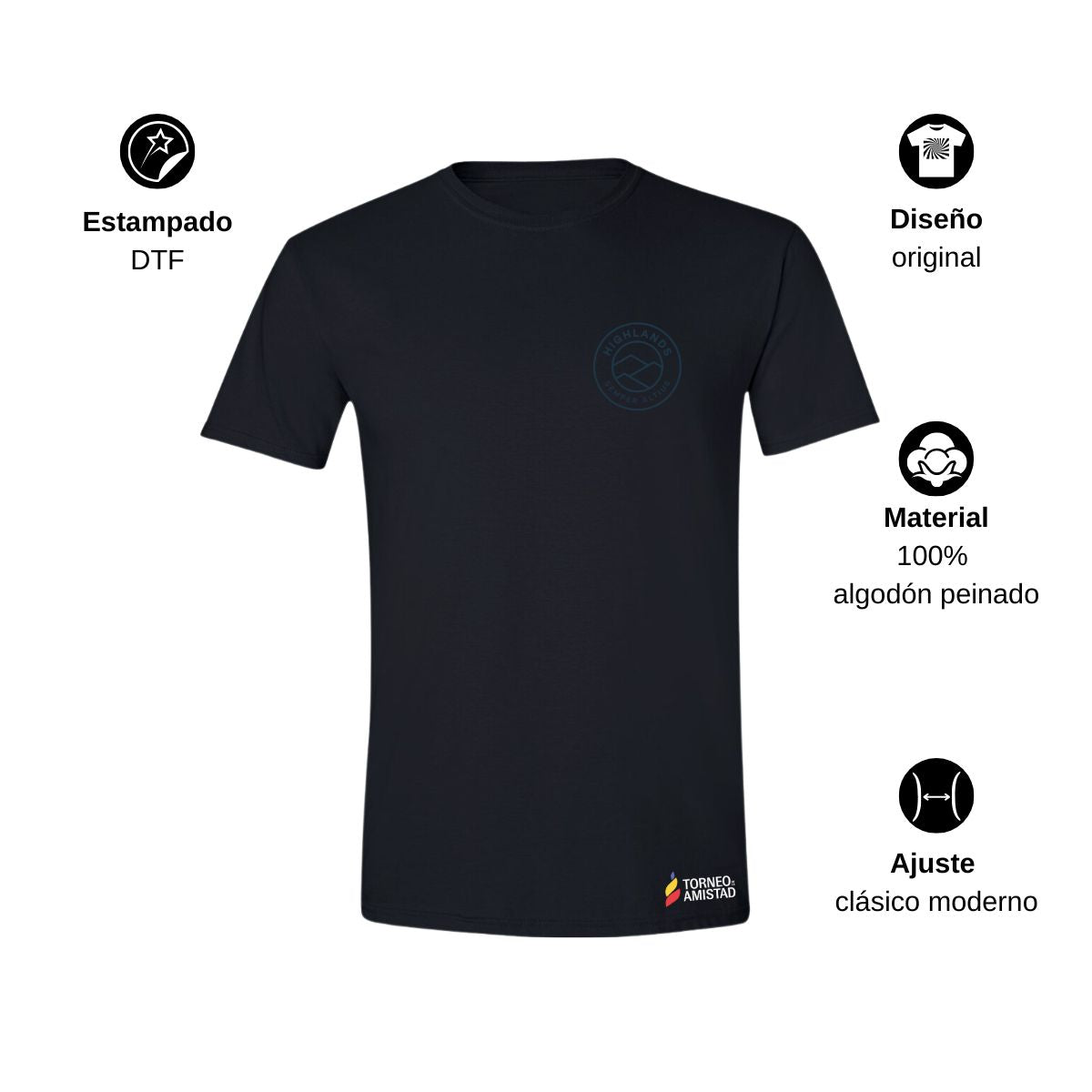 Playera Hombre Algodón Torneo de la Amistad D2E Highlands