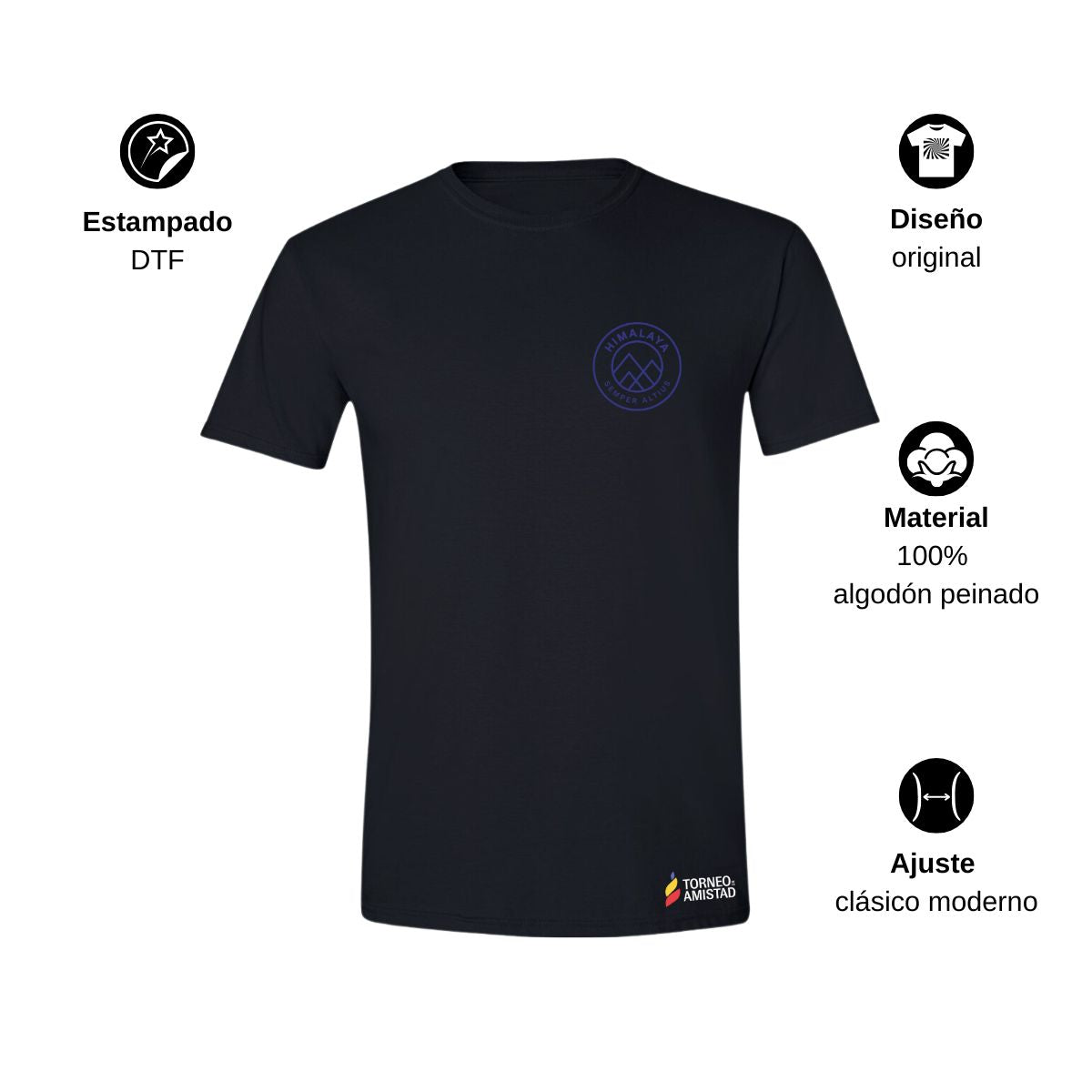 Playera Hombre Algodón Torneo de la Amistad D2E Himalaya