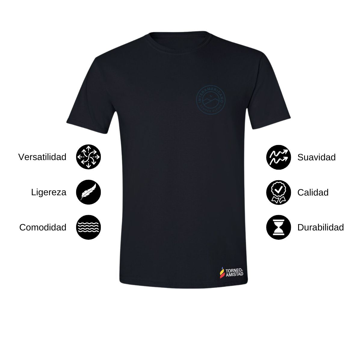 Playera Hombre Algodón Torneo de la Amistad D2E Interamericano