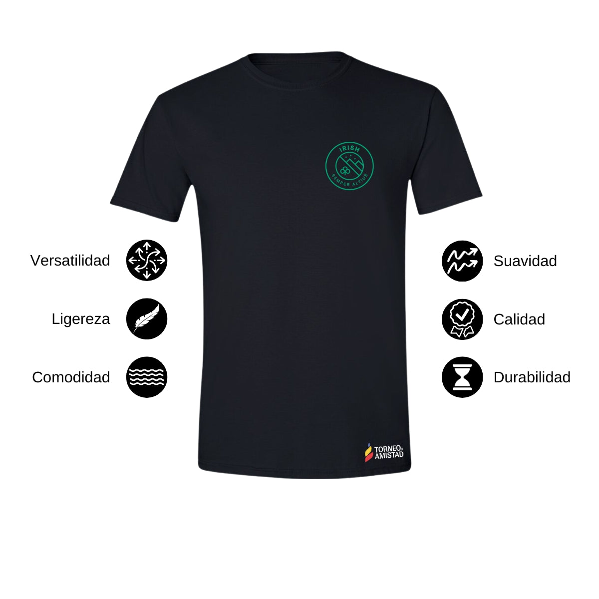 Playera Hombre Algodón Torneo de la Amistad D2E Irish