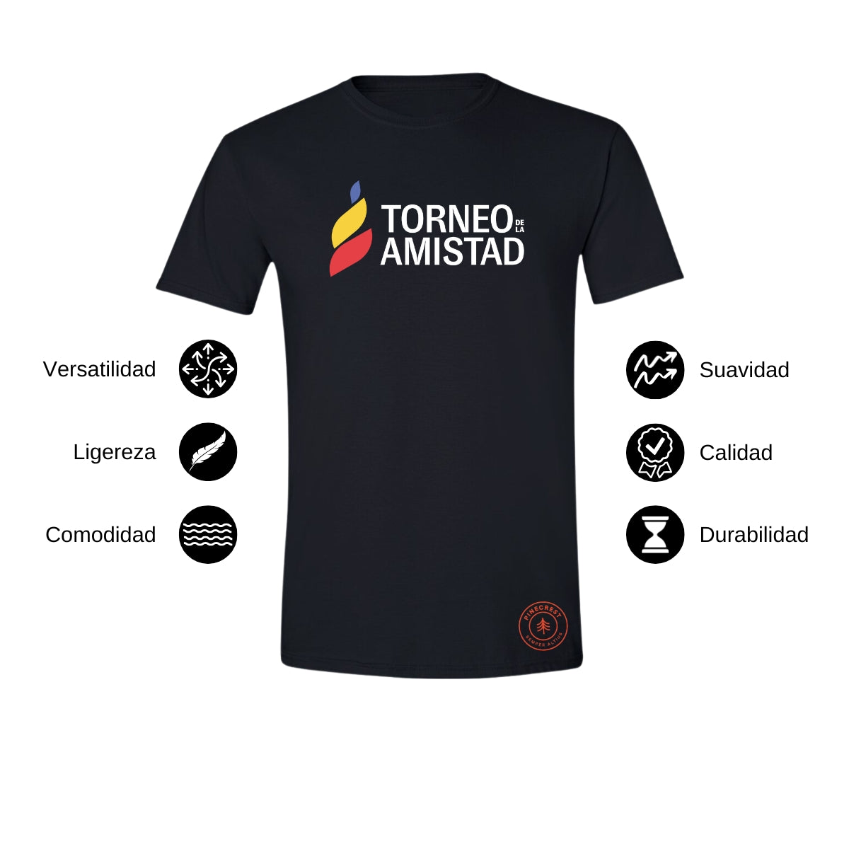 Playera Hombre Algodón Torneo de la Amistad D3T Pinecrest