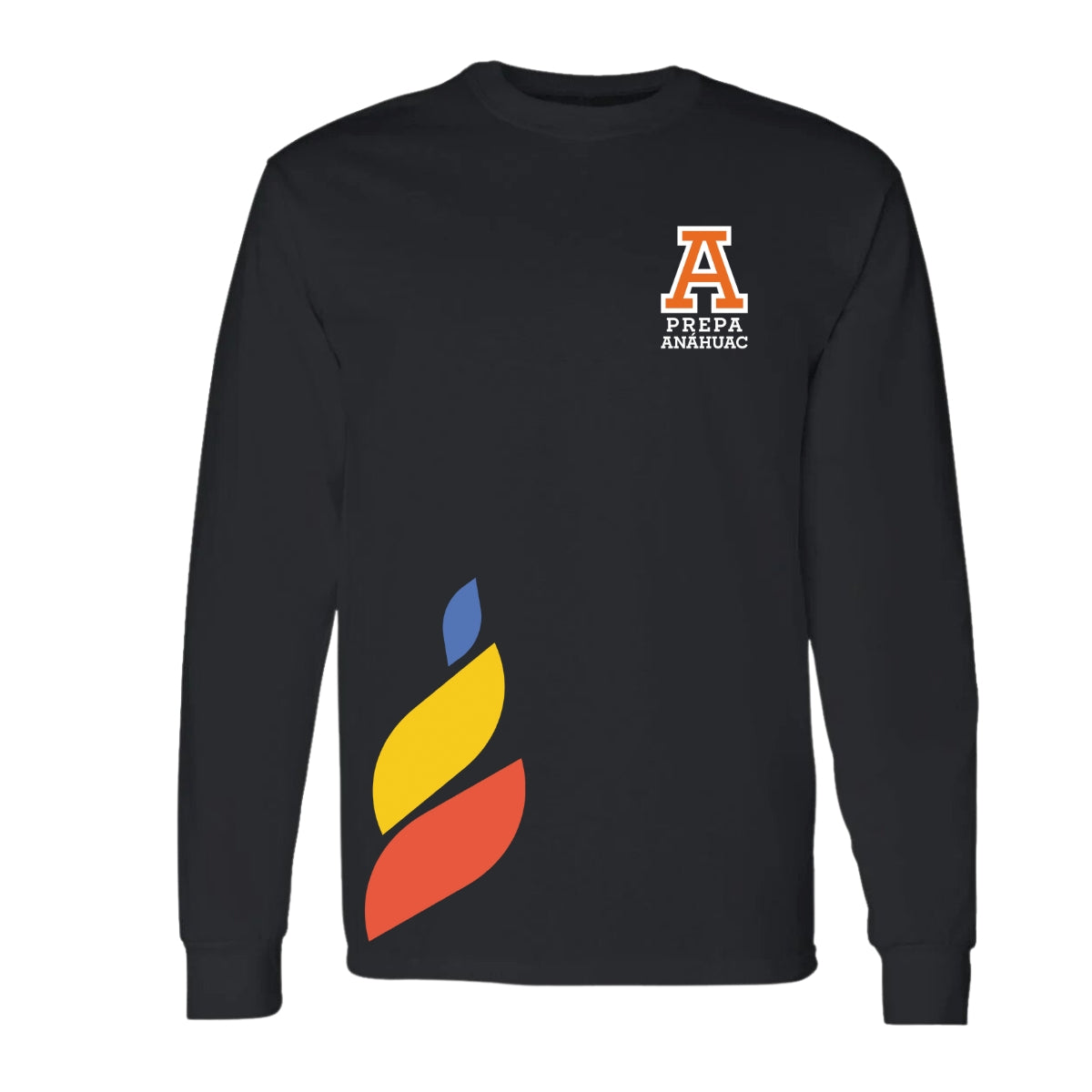 Playera Manga Larga Unisex Algodón Torneo de la Amistad D1E Prepa Anahuac