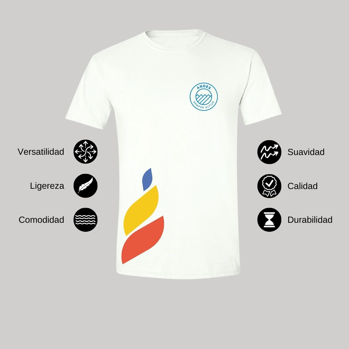 Playera Hombre Algodón Torneo de la Amistad D1E Andes