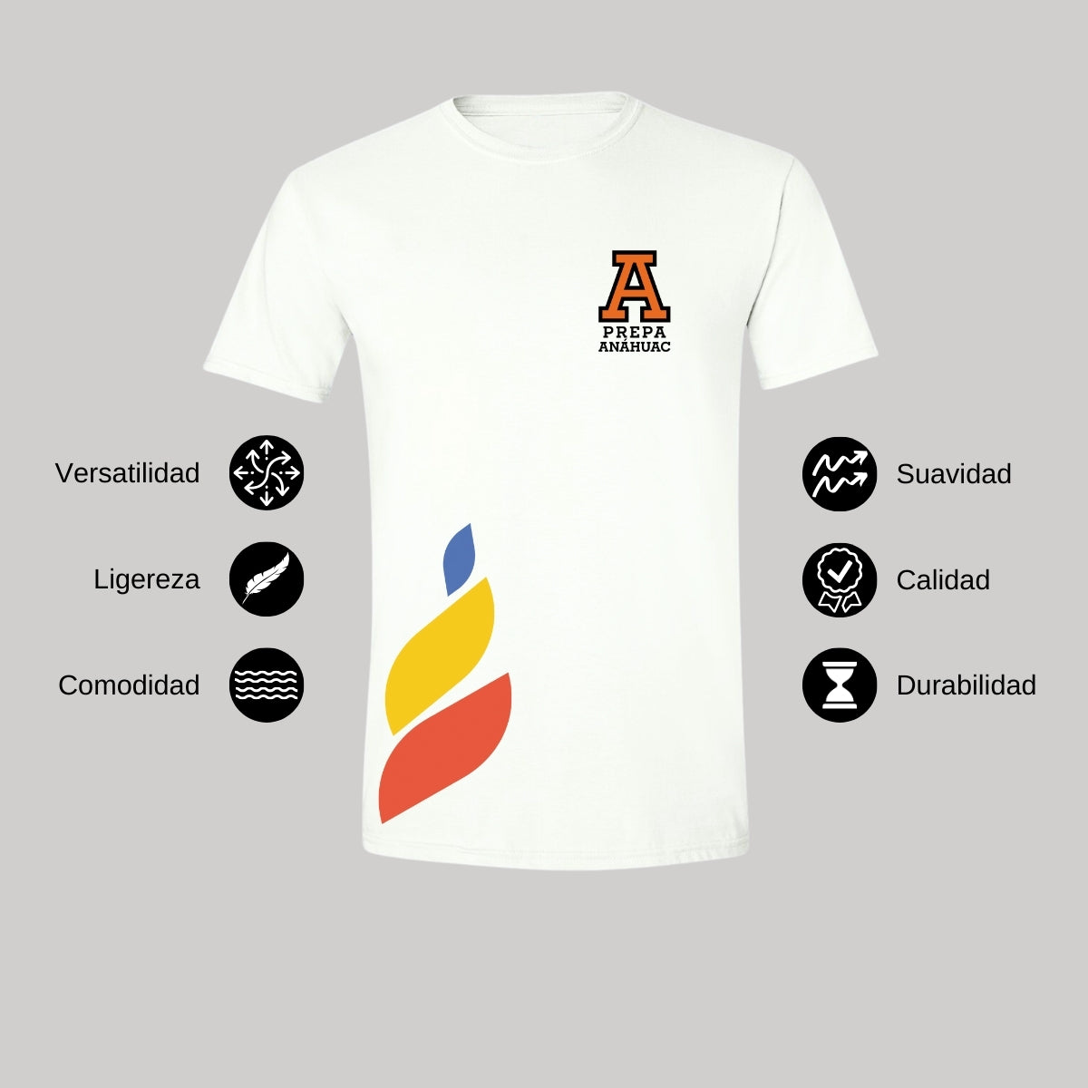 Playera Hombre Algodón Torneo de la Amistad D1E Prepa Anahuac