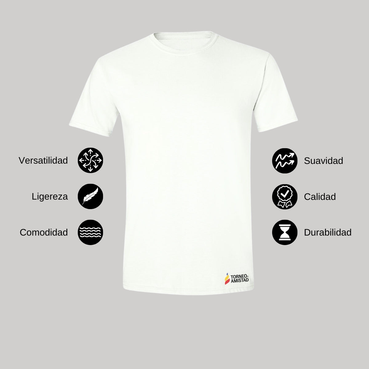 Playera Hombre Algodón Torneo de la Amistad D2