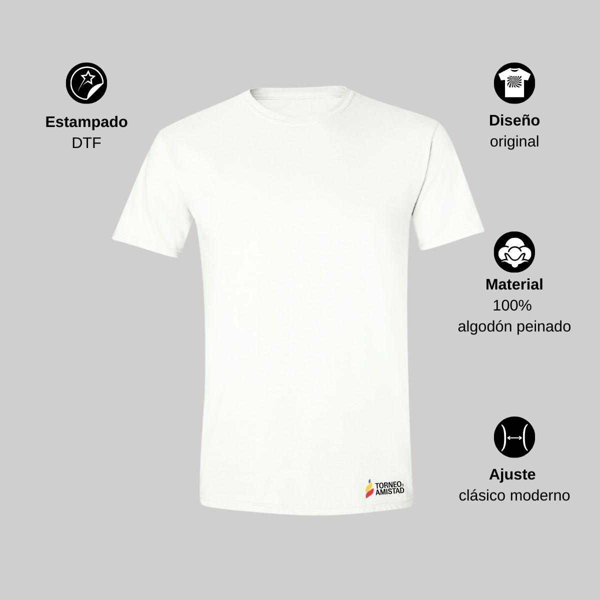 Playera Hombre Algodón Torneo de la Amistad D2