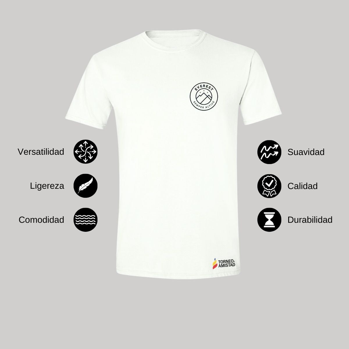 Playera Hombre Algodón Torneo de la Amistad D2E Everest