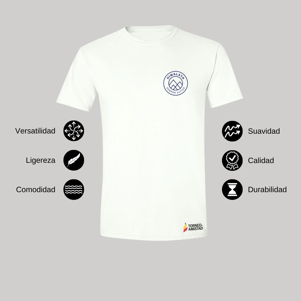 Playera Hombre Algodón Torneo de la Amistad D2E Himalaya
