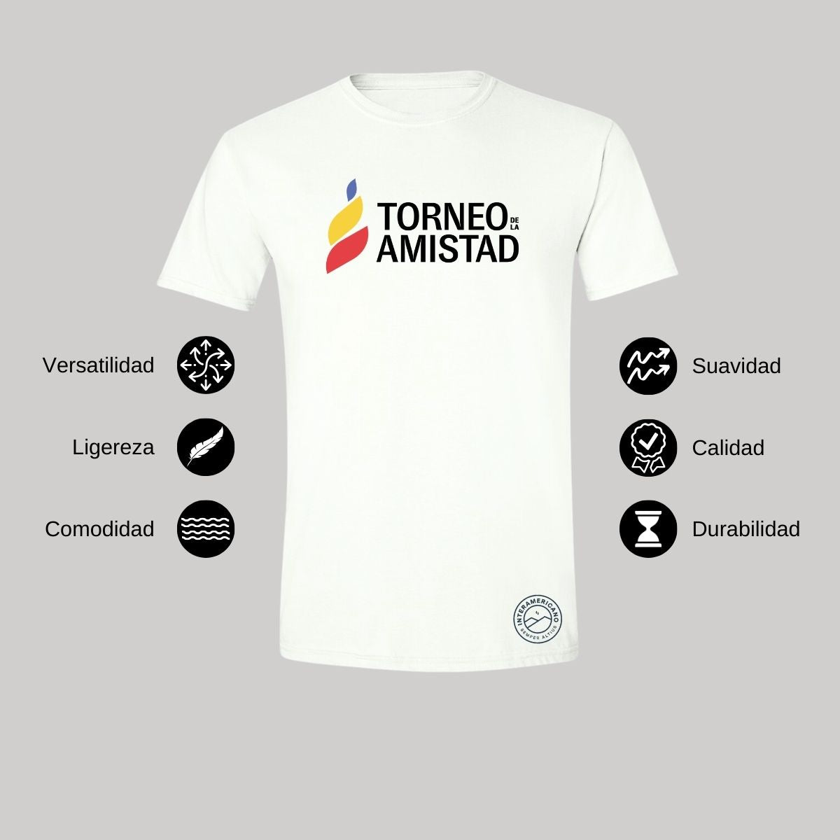 Playera Hombre Algodón Torneo de la Amistad D3T Interamericano
