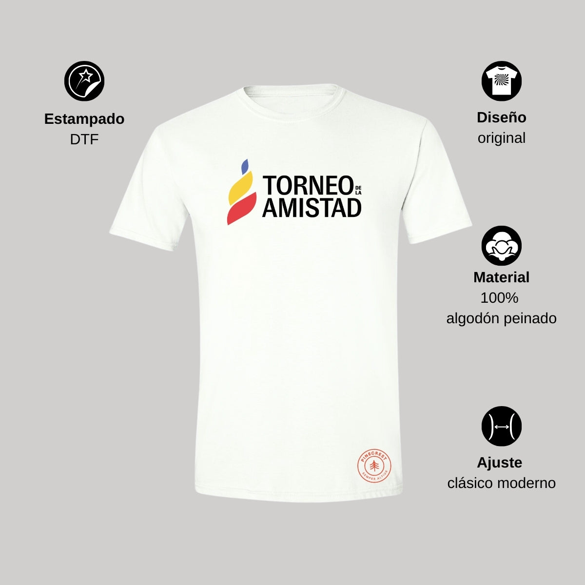 Playera Hombre Algodón Torneo de la Amistad D3T Pinecrest