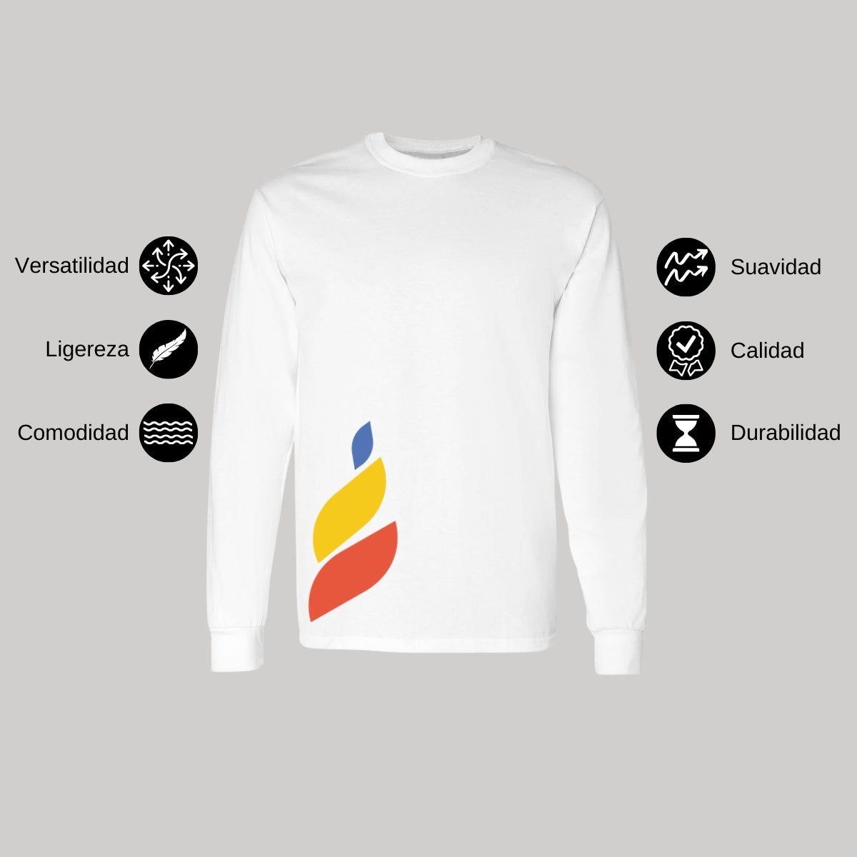 Playera Manga Larga Unisex Algodón Torneo de la Amistad D1