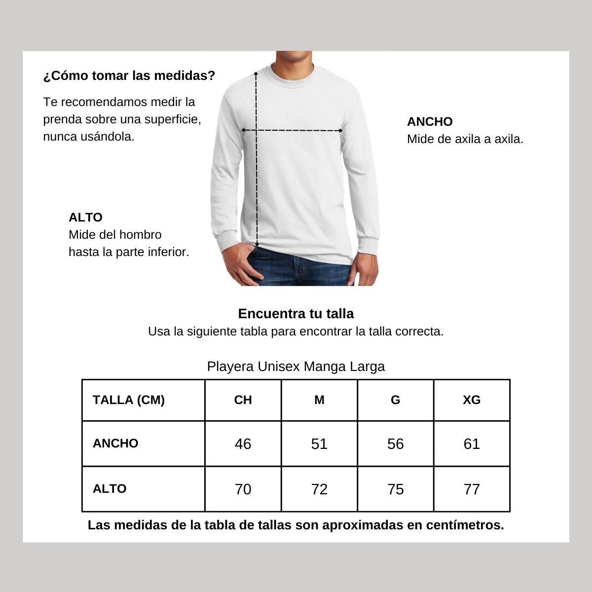 Playera Manga Larga Unisex Algodón Torneo de la Amistad D1E Himalaya
