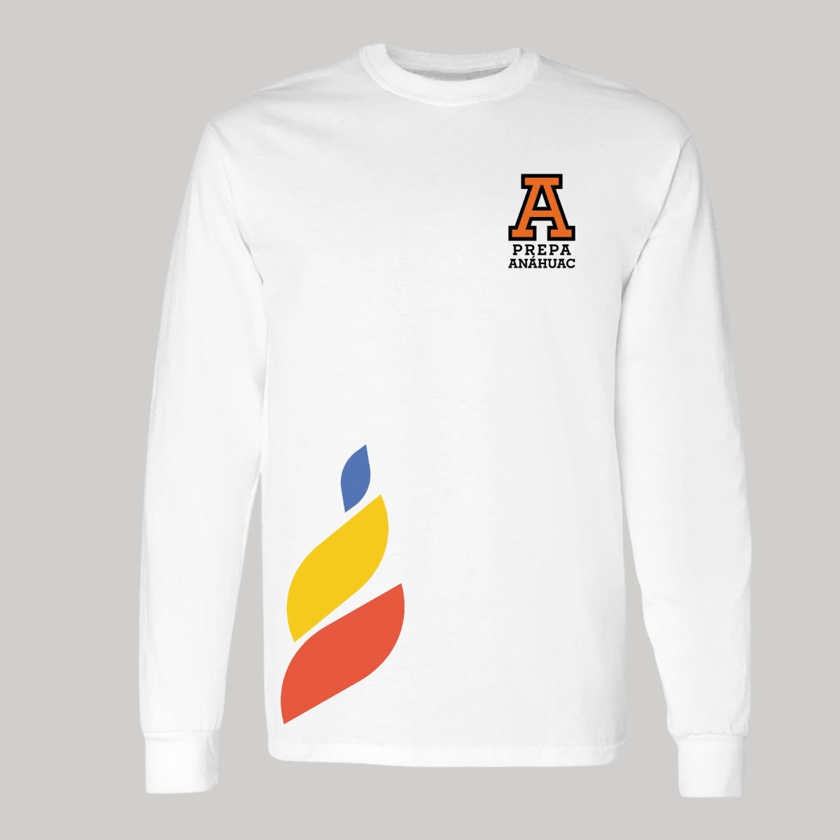 Playera Manga Larga Unisex Algodón Torneo de la Amistad D1E Prepa Anahuac