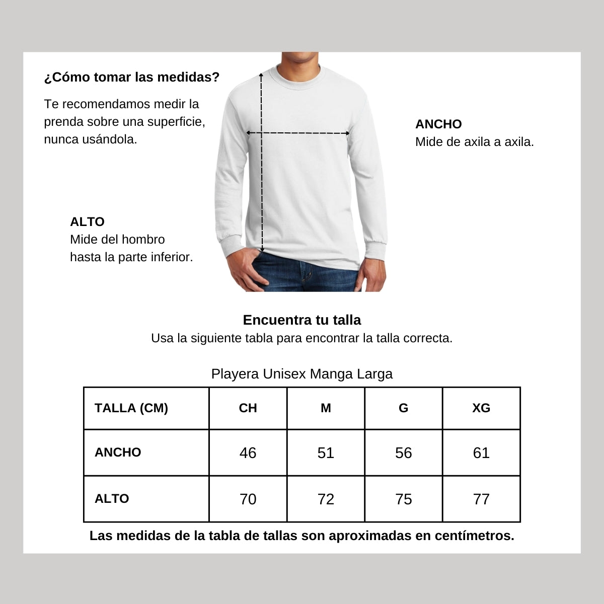 Playera Manga Larga Unisex Algodón Torneo de la Amistad D2