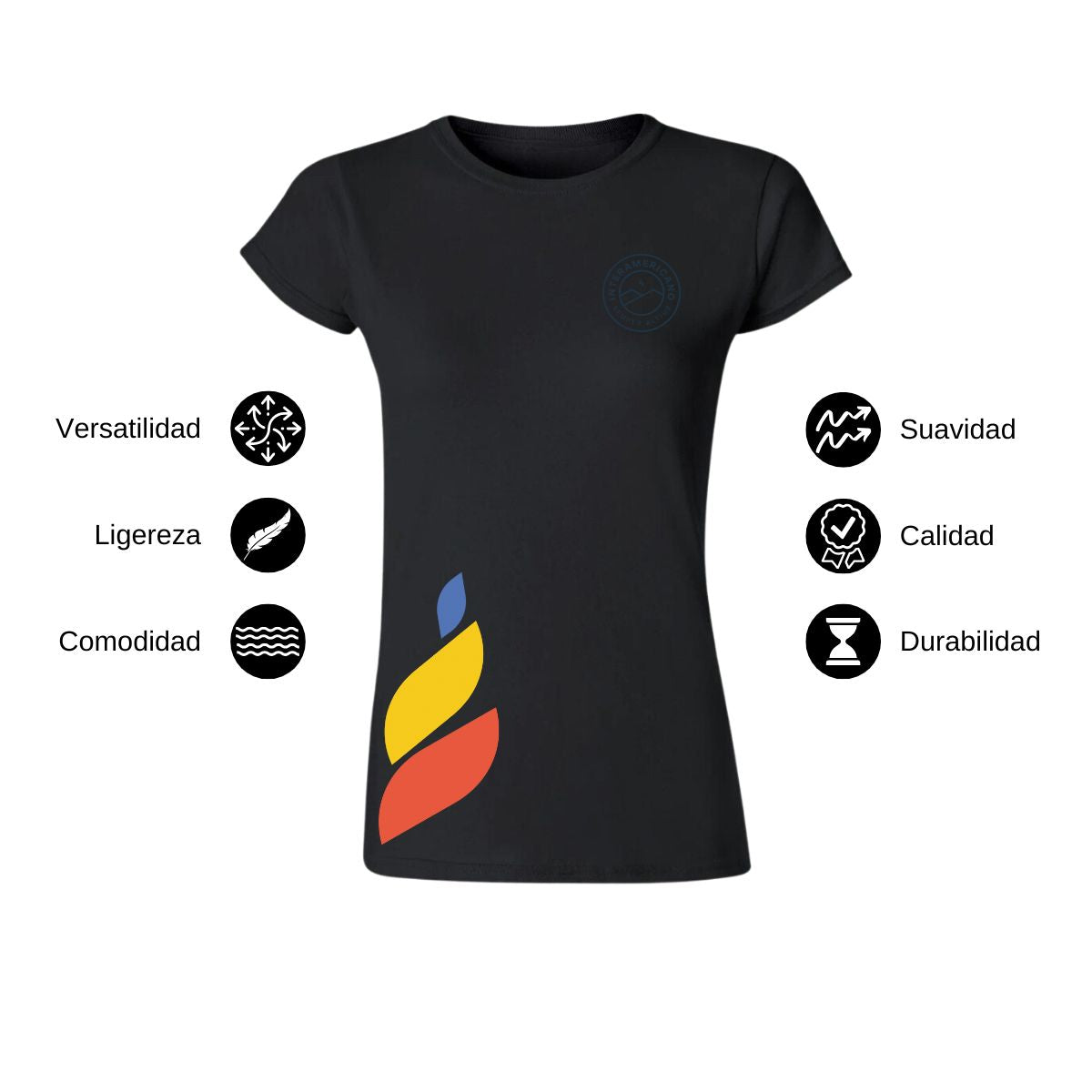 Playera Mujer Algodón Torneo de la Amistad D1E Interamericano
