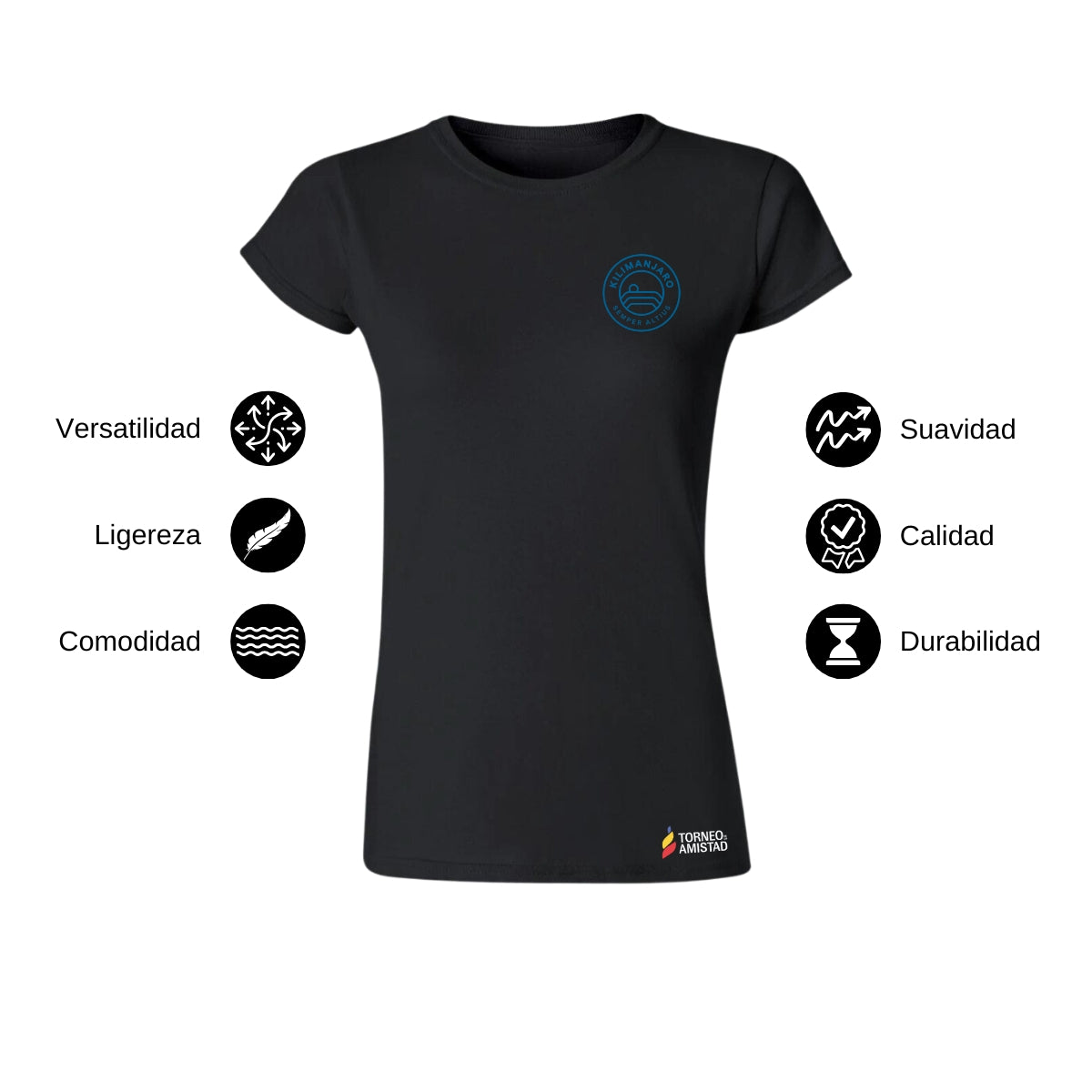 Playera Mujer Algodón Torneo de la Amistad D2E Kilimanjaro