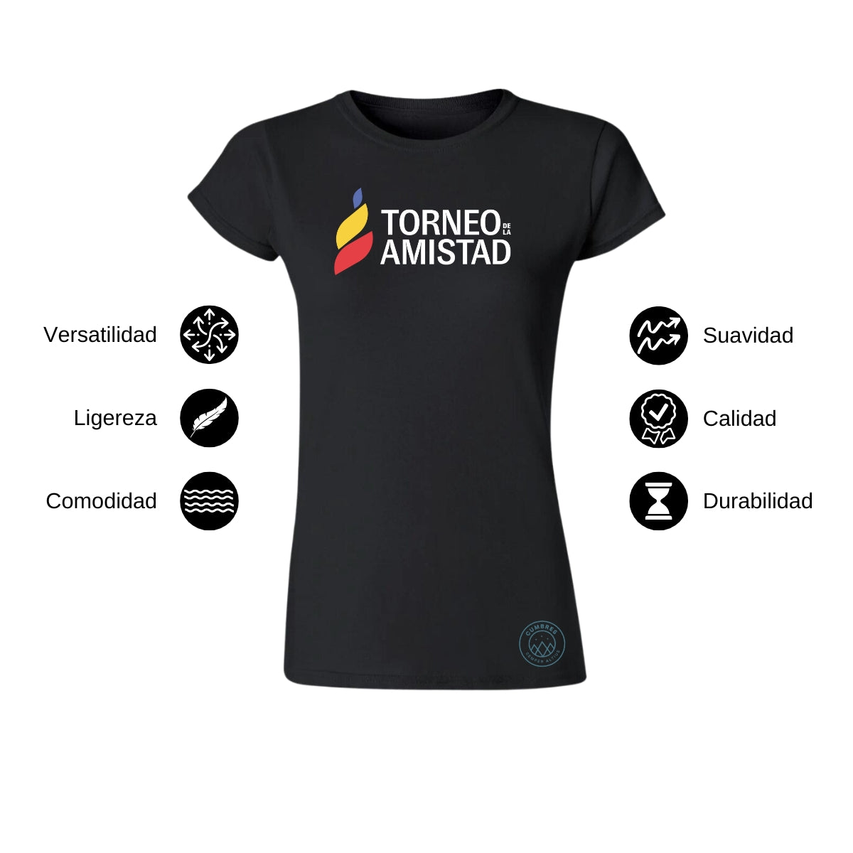 Playera Mujer Algodón Torneo de la Amistad D3T Cumbres