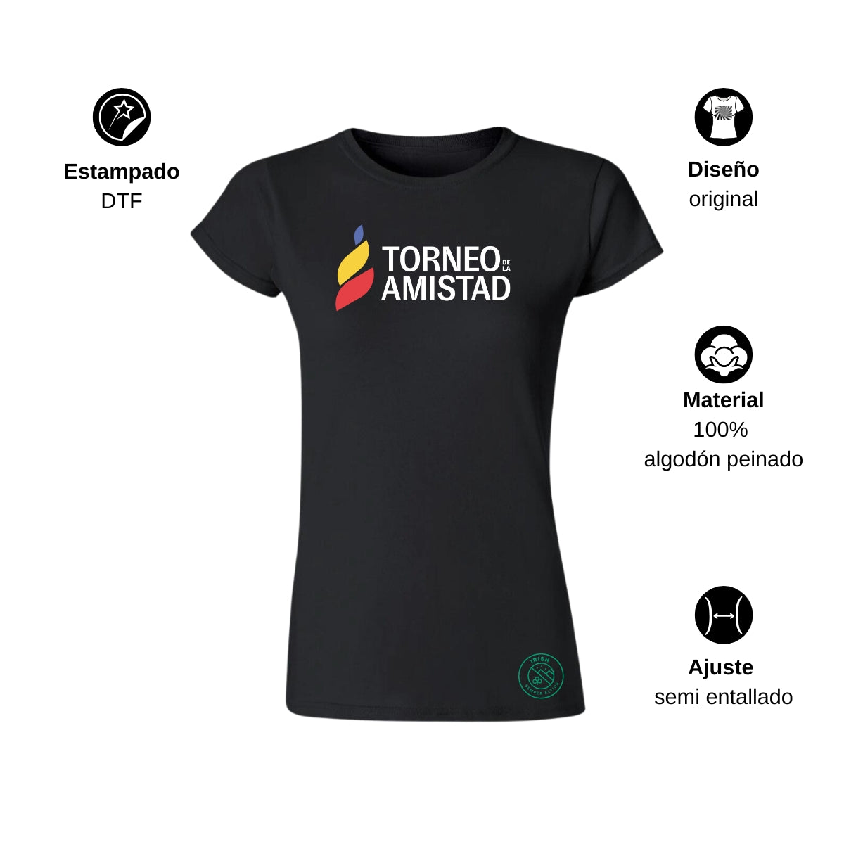 Playera Mujer Algodón Torneo de la Amistad D3T Irish