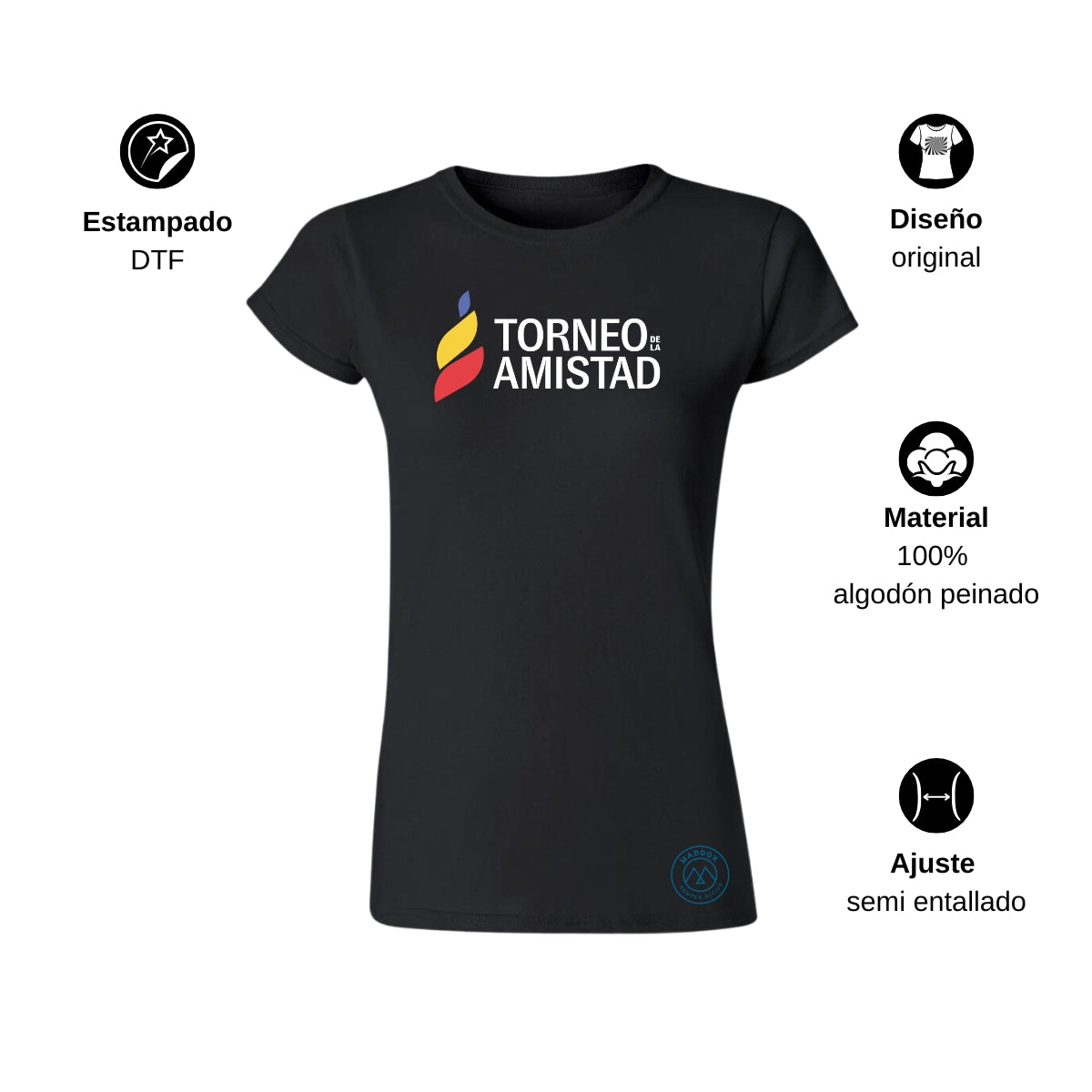 Playera Mujer Algodón Torneo de la Amistad D3T Maddox
