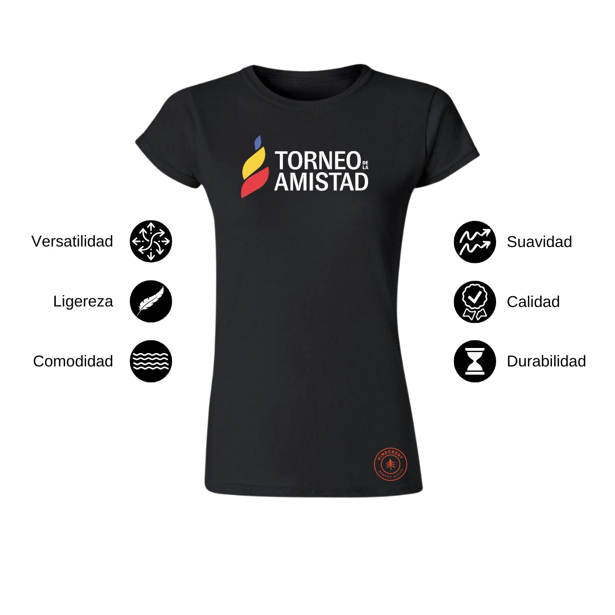 Playera Mujer Algodón Torneo de la Amistad D3T Pinecrest