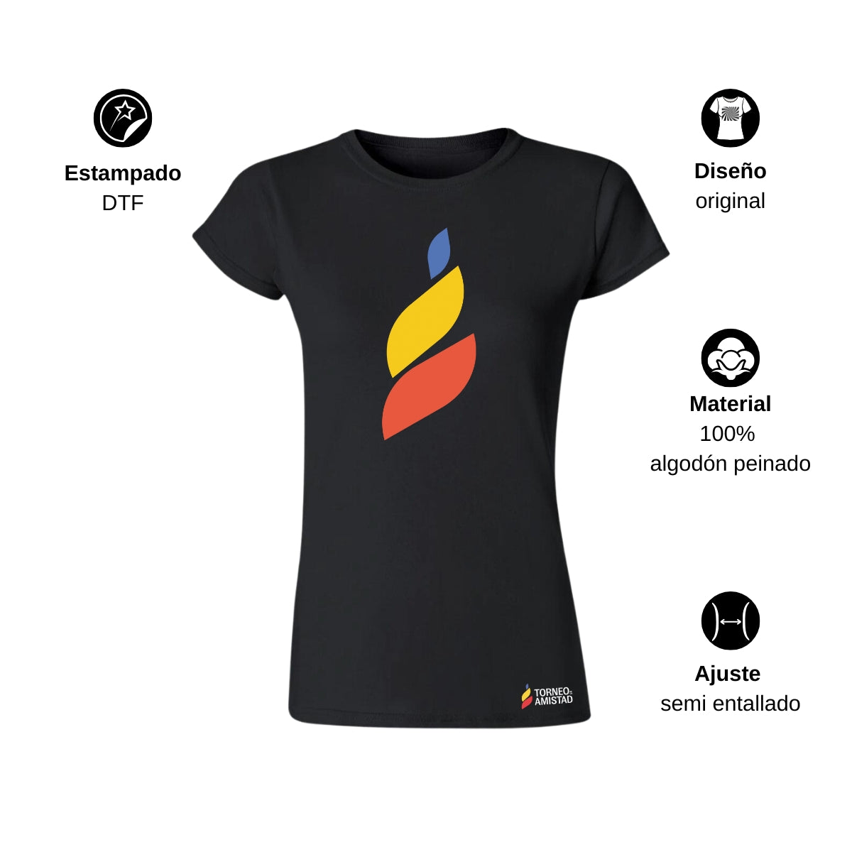 Playera Mujer Algodón Torneo de la Amistad D4