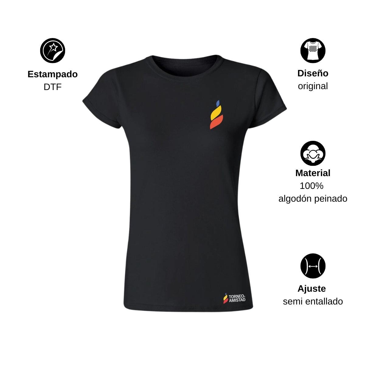 Playera Mujer Algodón Torneo de la Amistad D5